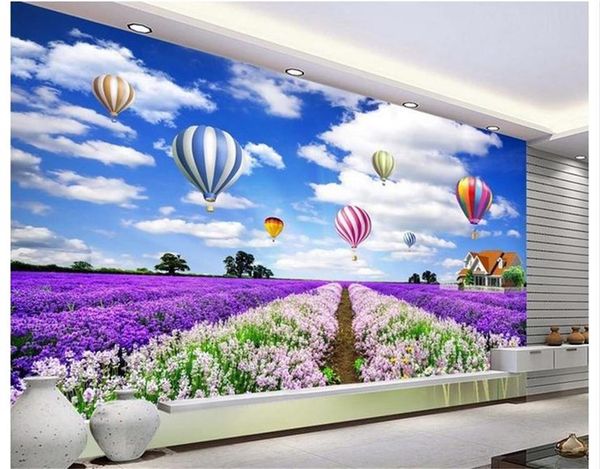 

wallpapers 3d wallpaper po custom living room mural sea flowers balloon painting picture wall for walls