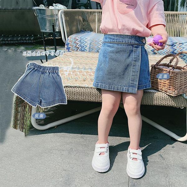 

shorts girls jean summer children's clothing fashion denim short casual 0-10 years old, Black