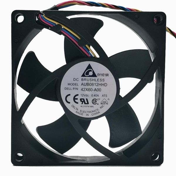 

fans & coolings original delta aub0812hhd 12v 0.40a 8cm 8020 4-wire intelligent speed regulating cooling fan