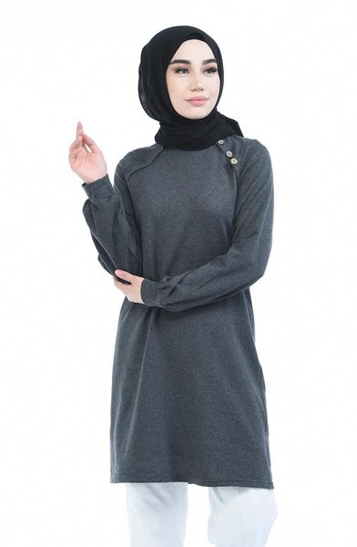 

women's blouses & shirts minahill light black tunic 3066-13, White