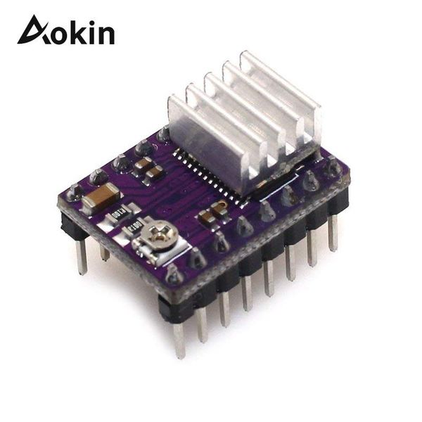 

integrated circuits 3d printer parts stepstick drv8825 drv 8825 purple stepper motor driver ramps 1.4 reprap with heatsink