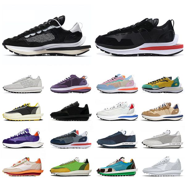 

ldvwaffle daybreak running shoes dark iris men vaporwaffle women pure platinum triple white sneakers chunky dunky trainers pegasus sports bl, White;red
