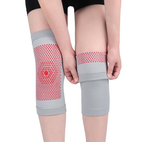 

elbow & knee pads 1 pair long cashmere warm pad wool support men women cycling lengthen protector for arthritis joint pain relief, Black;gray