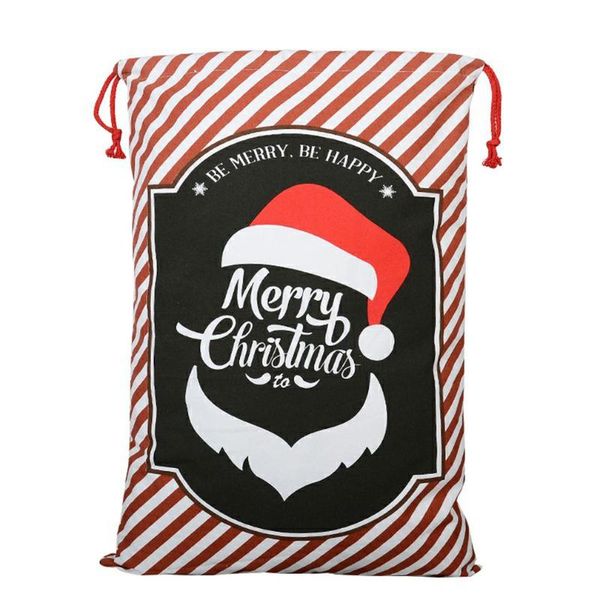 

christmas decorations cute gift bag sack santa claus elk drawstring cartoon present storage candy year decoration