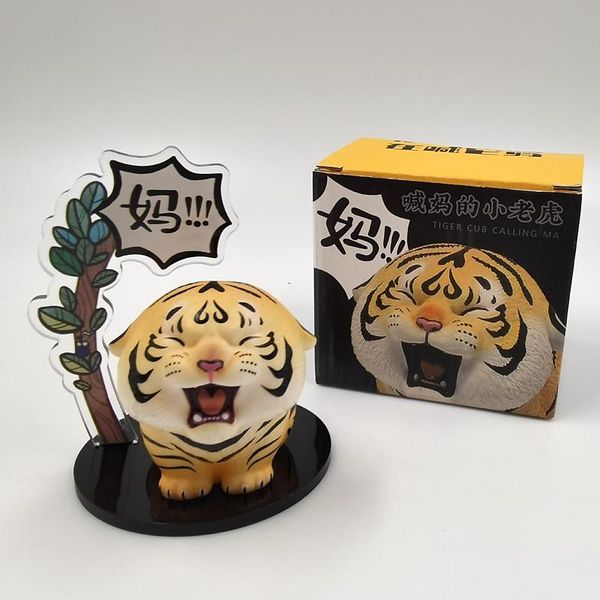 

decorative objects & figurines blind box toy shout mom little tiger series cute birthday gift girl heart doll decoration mysterious