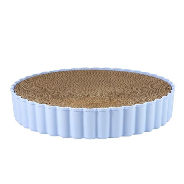 

small animal supplies cat grinding cardboard round scratcher lounge relaxing bed pet kitty toys