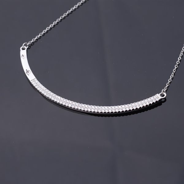 

s925 silver personalized chain bow fancy necklace female pearl empty support diy accessories semi-finished products ti0de 302