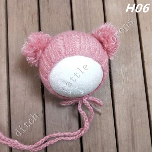 

handcraft baby hand knit mohair hat newborn pgraphy props clothing, Yellow