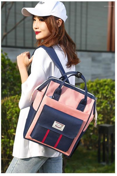 

diaper bags baby maternity patchwork bag mother's backpack outgoing nappy mother infant package tote for stroller1