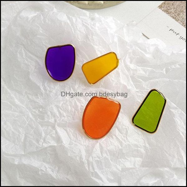 

stud jewelrystud fashion acrylic irregar earring for women polygon earrings female vintage joker nightclub jewelry drop delivery 2021 xkeil, Golden;silver