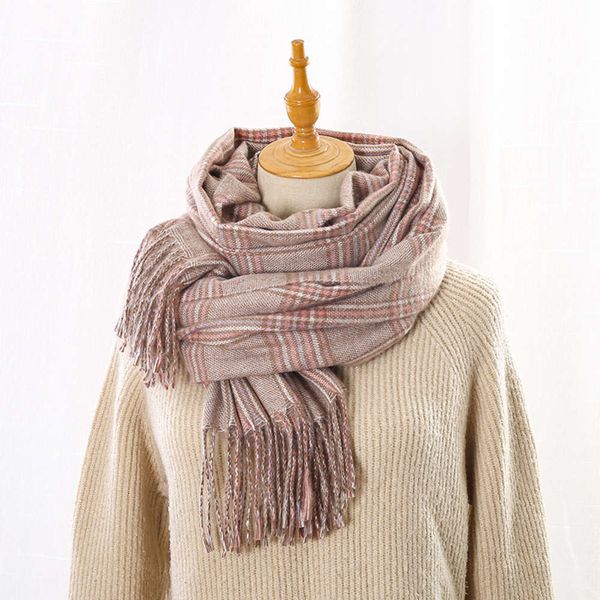 

designer mi mi's cashmere like scarf for women in autumn and winter, Blue;black