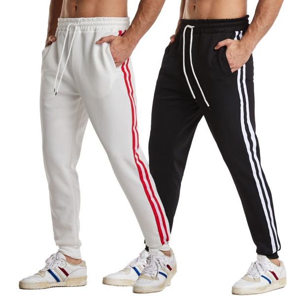 

men's pants men's casual sports stretch running trousers 2021 small straight leg spring and autumn, Black