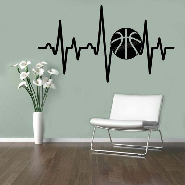 

wall stickers basketball decal teamplay sport bal game healthy sticker home boys bedroom decor art b238