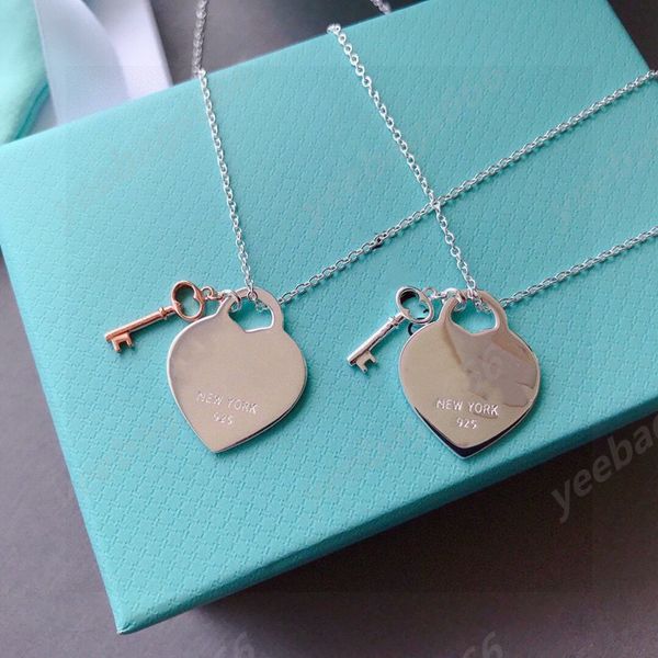 

summer seaside vacation 925 silver heart shape diamond pendant necklace