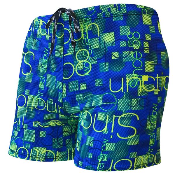 

2021 impression boxer swimming shorts 10 trunks milk silk personality color matching swimming trunks high-waist swimming pool trunks