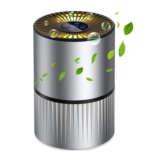 

air purifiers 4in1 purifier hepa filter activated carbon cleaner with negative ion purification//night light/smart timin