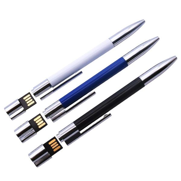 

smart home control metal ball point pen stick usb flash drive 2.0 4gb 8gb 16gb memory sticks pendrives 128mb cool gifts (over 10pcs log