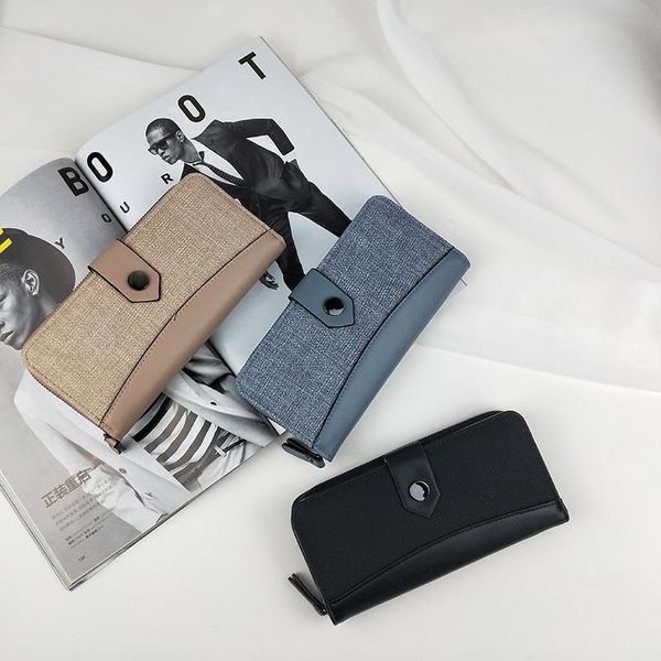 

wallets 2021 women's wallet fashion trend ladies clutch bag multi-layer large-capacity, Red;black