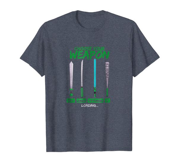 

Cool Programmer Shirt Choose Your Weapon C Java Python C, Mainly pictures