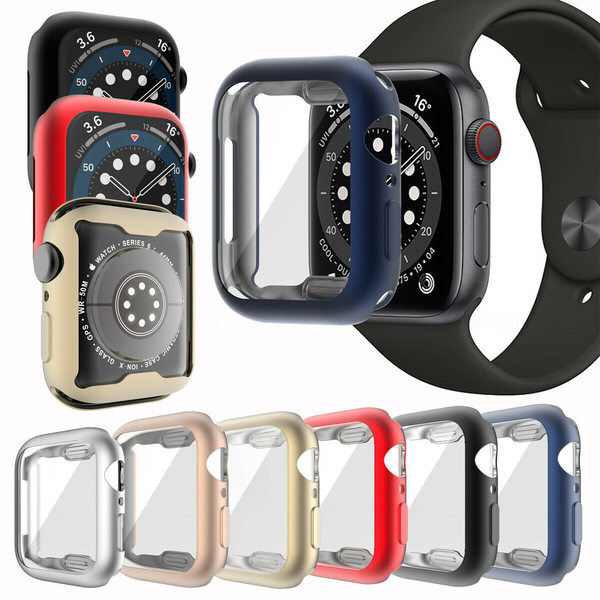 

premium tpu cover screen protector case for apple watch 4/5/6/se 38/40/42/44mm
