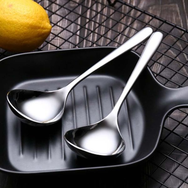 

spoons stainless steel soup spoon deepen thickened serving 1pc