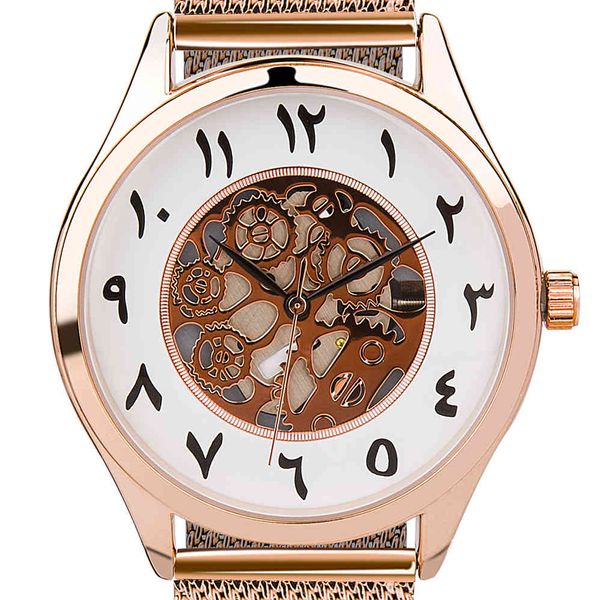 Montre Urdu Arabische Uhren Damen und Herren Japanisches Uhrwerk Arabisches Ziffernblatt Muslim Islam Armbanduhr Uhren Arabische Stunden