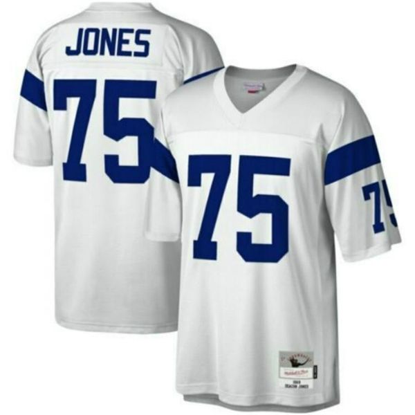 

custom men deacon jones mitchell & ness 1969 xs-5xl football jersey, Black
