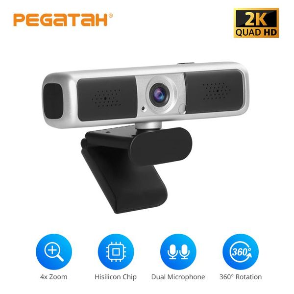 

webcams 4x zoom web camera with microphone for computer cam 2k webcam pc video to stream usb