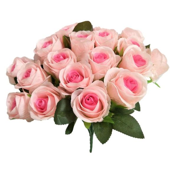 

decorative flowers & wreaths 40cm 18 branches wedding bridal bouquet simulation rose party room decor fake artificial flower handicraft orna