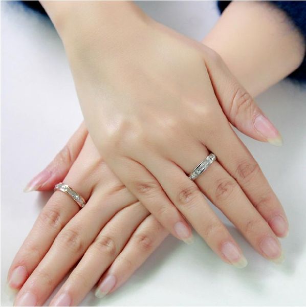 

cluster rings fashionrose gold color 316l full rhinstone stone women rings/trendy crystal size 5-10 available, Golden;silver