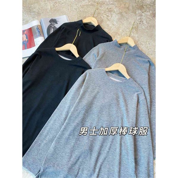 

autumn and winter men's soft waxy composite ground cashmere half high round neck long sve t-shirt ncx1018, White;black