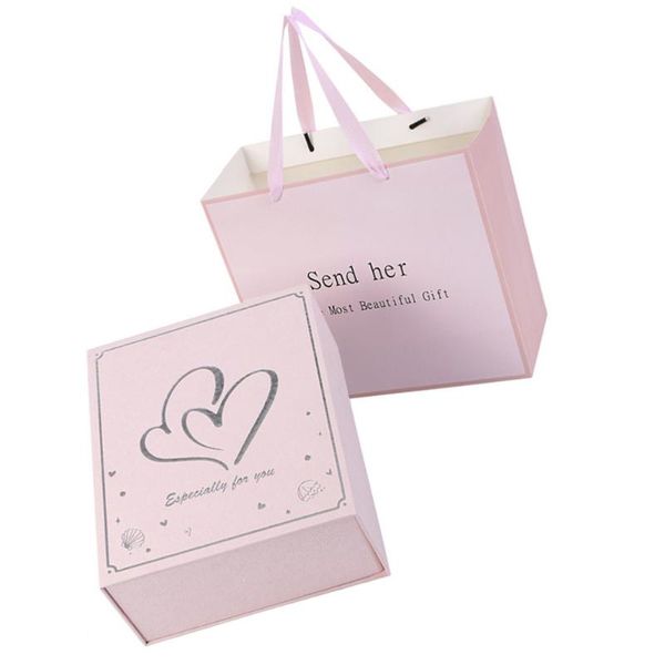 

1 set of present boxes paper square box paper packing square cardboard box
