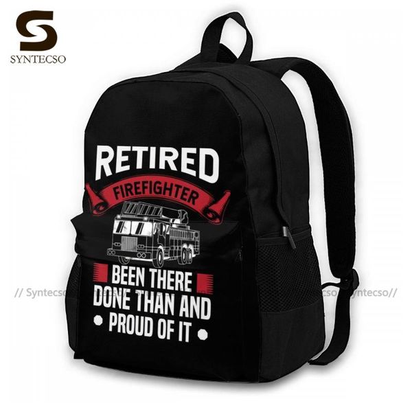

backpack firefighter backpacks charm polyester campus male pattern bags