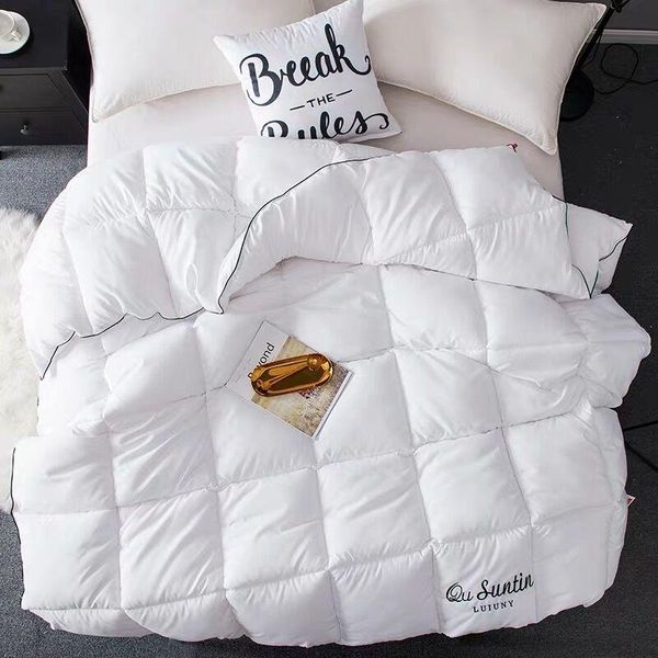 

comforters & sets graspdream 2~4kg down quilt duvet king queen twin size white/gray/pink luxury winter thicken blanket bedding comforter fil