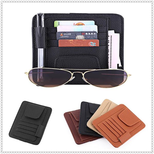 

car organizer auto visor card storage bag glasses holder for e34 f10 f20 e92 e38 e91 e53 e70 x5 m m3 e46 e39 e90