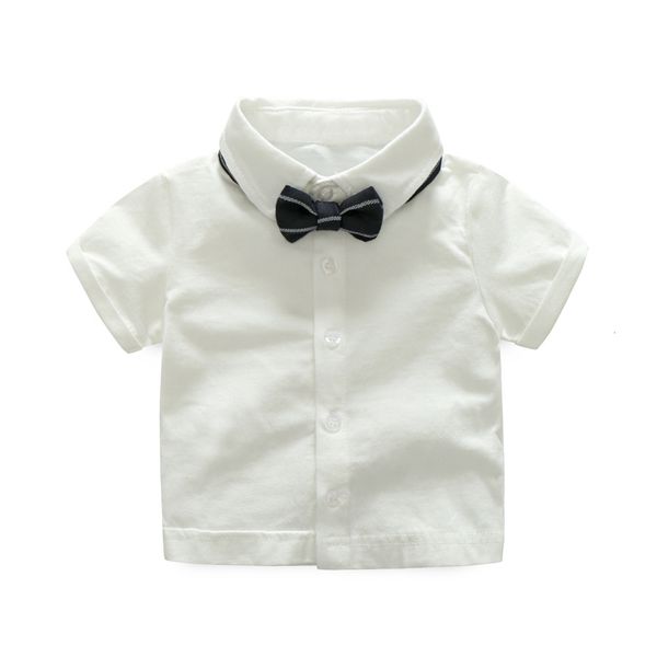 

children's infant summer gentleman's backpack shorts two piece dress striped boy's shirt, Blue