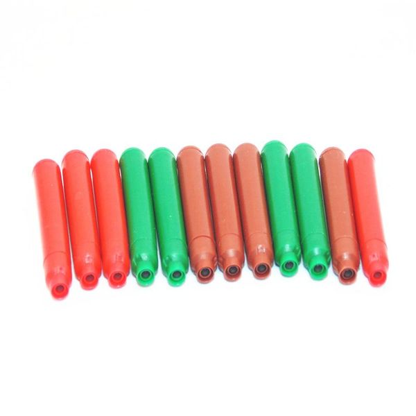 

refills jinhao 12pcs colourful ink refill fountain pen cartridges, Black;red