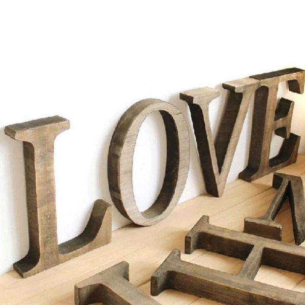 

novelty items a-z the price is for one letter not word,personalized wooden name plaques word letters wall door art wedding po 10-45cm