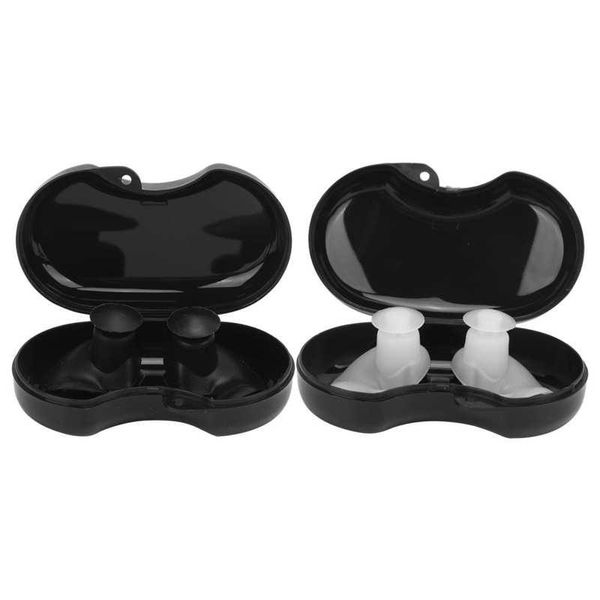 

nose clip toswim 1 pair 2 colors portable durable adults swimming ear plugs waterproof reusable silicone earplugs for tools
