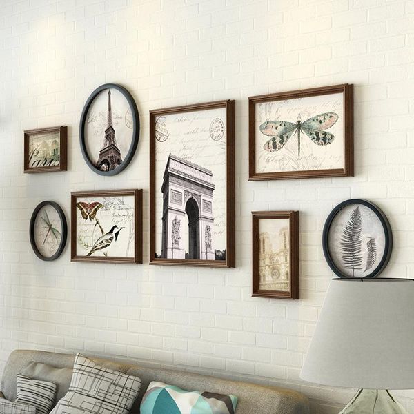 

frames and mouldings background decoration retro po wall hanging family picture frame for living room creative diy gift sets 8 pieces