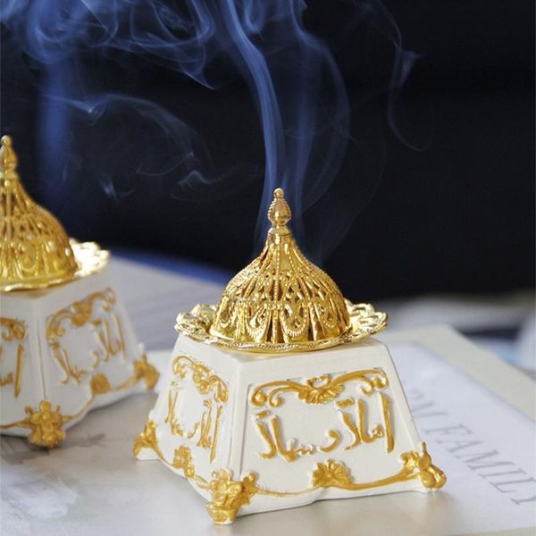

fragrance lamps retro arabic resin incense burner delicate middle east european style holder censer home decoration ornament