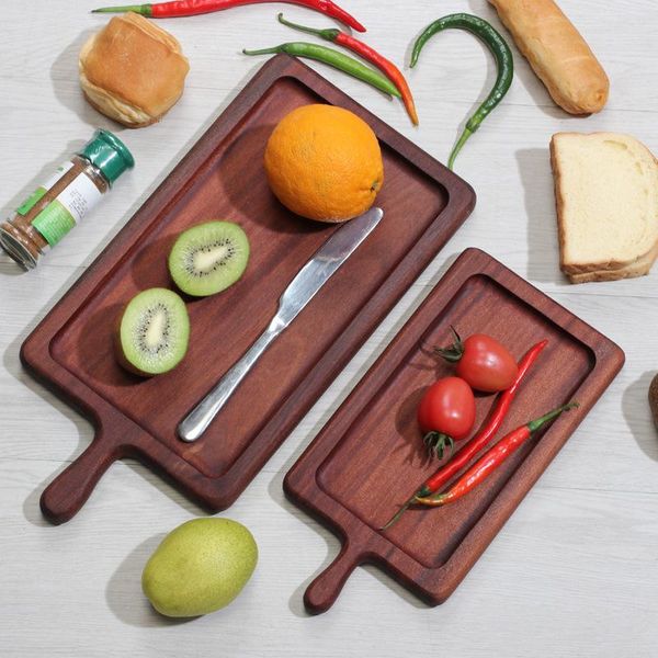 

dishes & plates wooden pallet solid wood cutting board steak bread pizza ebony chopping japanese dish set