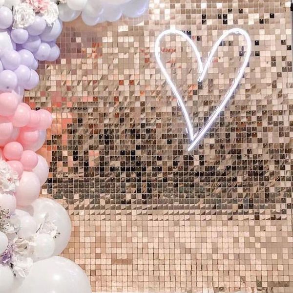 

party decoration shimmer backdrop wall panel sparkling iridescent celebrate stunning wedding champagne supplies shiny glitter sequin