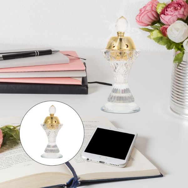 

fragrance lamps 1pc delicate metal incense burner deskaroma ornament for home golden