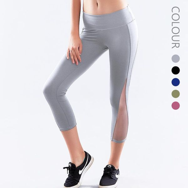 

yoga outfits women pants sports running sportswear stretchy fitness leggings gym seamless tummy control compression tights, White;red