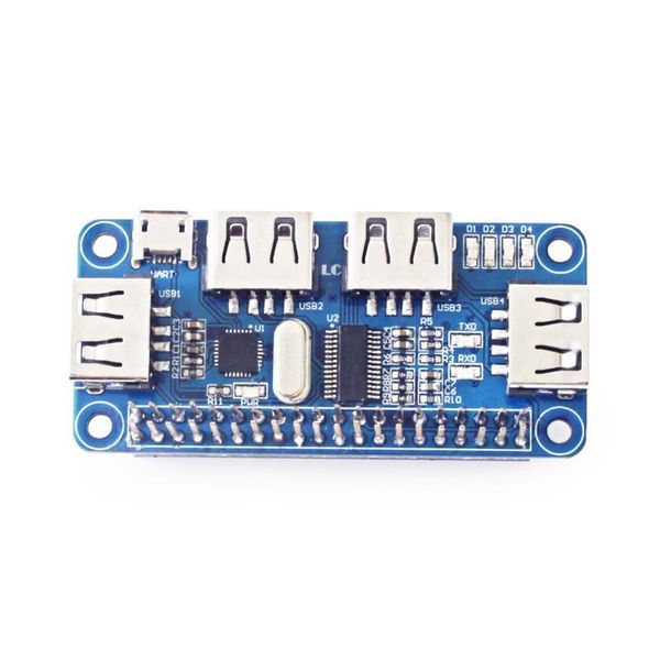 

integrated circuits uhb usb expansion board for raspberry zero / w 3b module