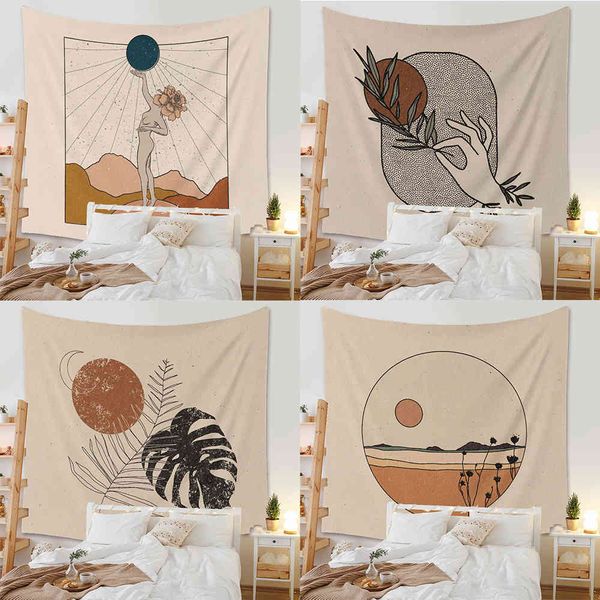 

painting tapestry ins background cloth hanging nordic home decoration bohemian wall