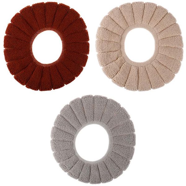 

1pcs velvet coral bathroom toilet seat cover washable pumpkin pattern soft cushion comfortable warm closestool mat case covers