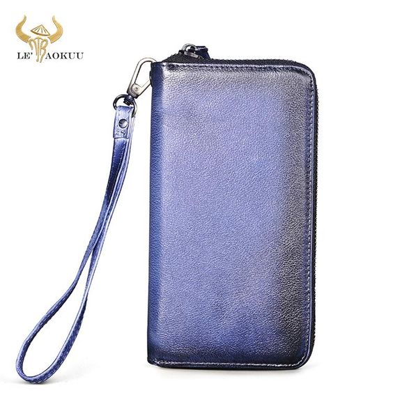 

wallets fashion soft real leather card holder checkbook zipper around organizer wallet purse clutch for men women male ladies 1016, Red;black