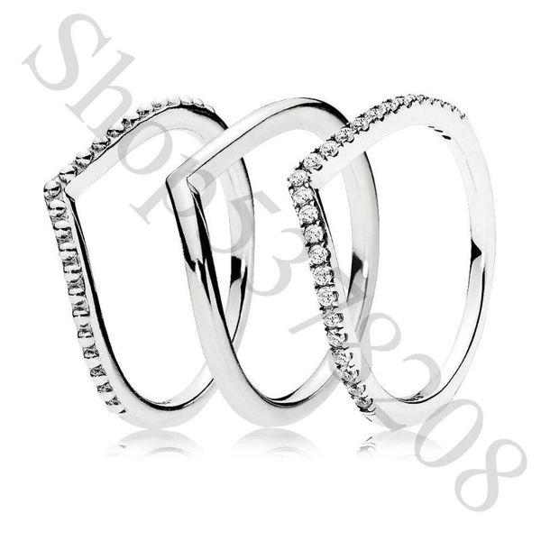 

cluster rings authentic 925 sterling silver shimmering beaded shining wish europe ring for fashion women bead charm gift diy jewelry, Golden;silver